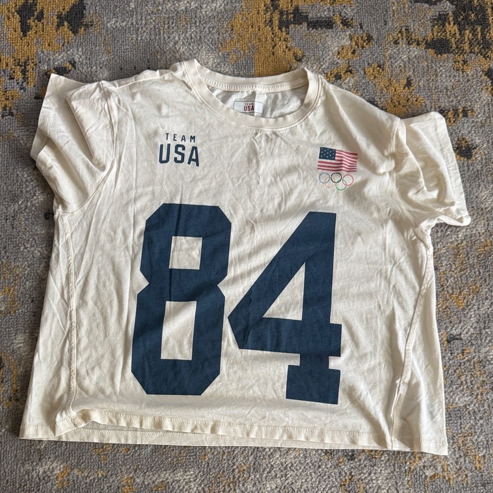 Team USA Women’s Shirt - White and Blue